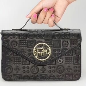 FAO Schwarz‎ Fifth Ave. Embossed All-Over Print Crossbody Handbag Only